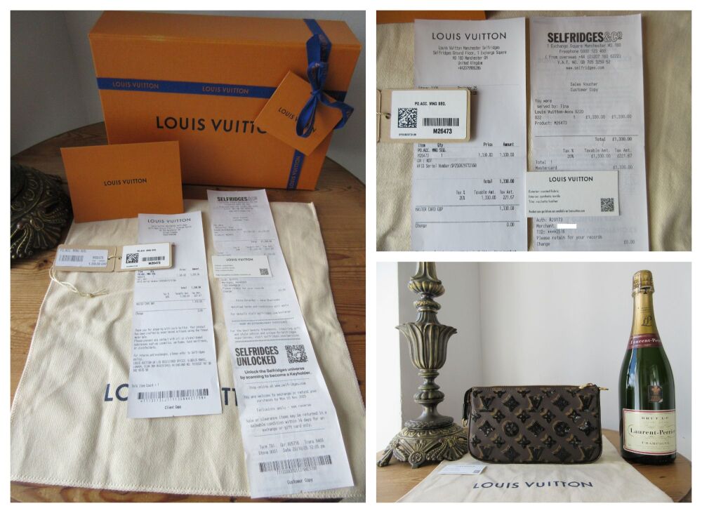 Louis Vuitton Limited Edition Pochette Accessoires in Monogram Sequins