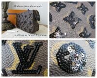 Louis Vuitton Limited Edition Pochette Accessoires in Monogram Sequins M264