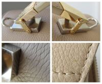 Balenciaga Ludis Le Dix Soft Cartable Satchel in Beige Calfskin