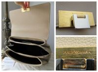 Balenciaga Ludis Le Dix Soft Cartable Satchel in Beige Calfskin