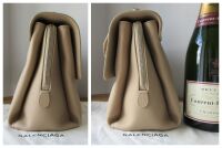 Balenciaga Ludis Le Dix Soft Cartable Satchel in Beige Calfskin