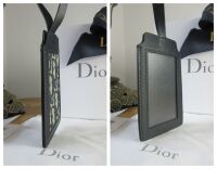 Dior Luggage Tag Bag Charm in Blue Oblique Jacquard Embroidered Monogram