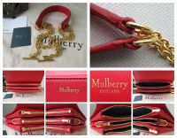 Mulberry Clifton Shoulder Bag in Scarlet Crossboarded Calf