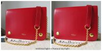 Mulberry Clifton Shoulder Bag in Scarlet Crossboarded Calf