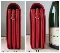 Mulberry Clifton Shoulder Bag in Scarlet Crossboarded Calf