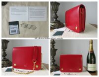 Mulberry Clifton Shoulder Bag in Scarlet Crossboarded Calf
