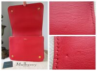 Mulberry Clifton Shoulder Bag in Scarlet Crossboarded Calf