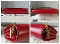 Mulberry Clifton Shoulder Bag in Scarlet Crossboarded Calf