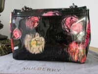 Mulberry Lily in Scribbly Floral Patent Leather