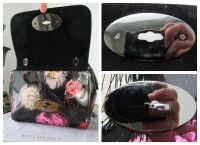 Mulberry Lily in Scribbly Floral Patent Leather