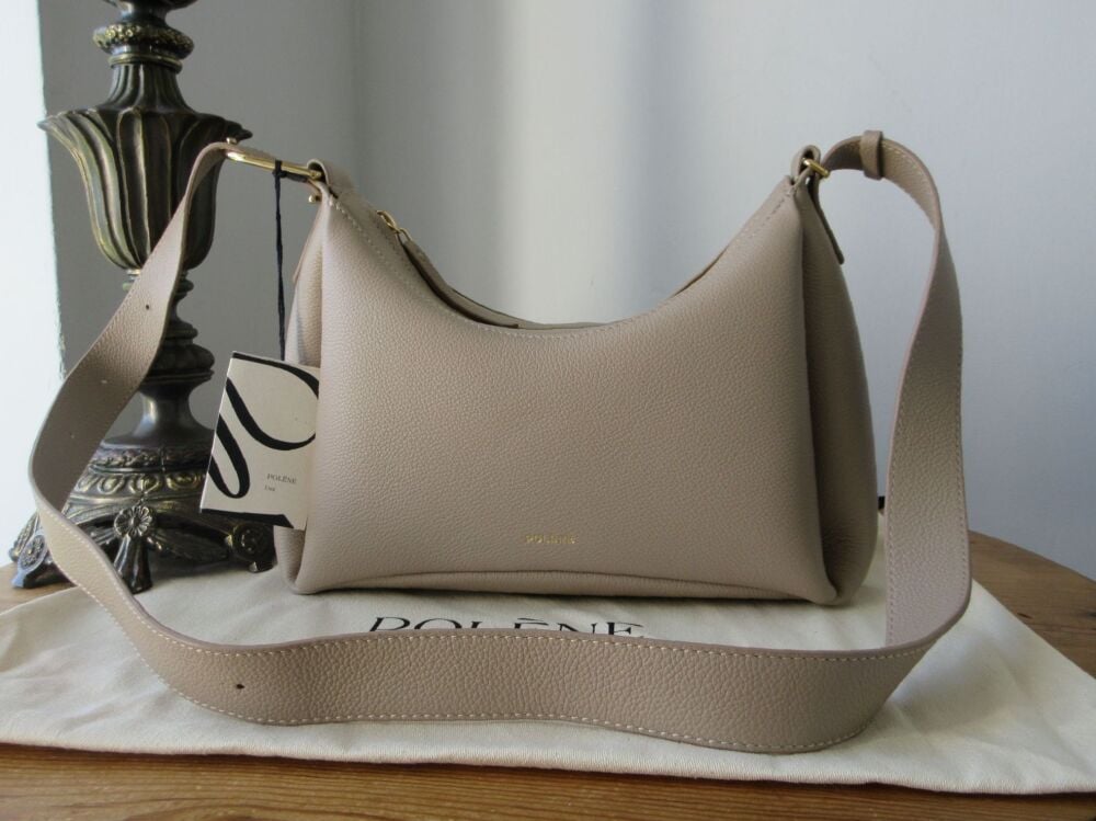Pol&egrave;ne Umi Shoulder Bag in Clay Grained Calfskin