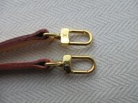 Louis Vuitton Long Shoulder Strap in Natural Calfskin Vachette
