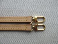 Louis Vuitton Long Shoulder Strap in Natural Calfskin Vachette