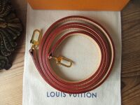 Louis Vuitton Long Shoulder Strap in Natural Calfskin Vachette