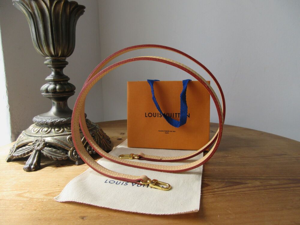 Louis Vuitton Long Shoulder Strap in Natural Calfskin Vachette