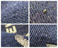 Chanel Small Deauville Tote in Navy Blue Glitter
