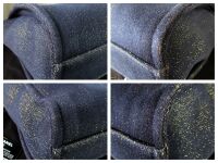 Chanel Small Deauville Tote in Navy Blue Glitter