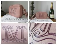 Max Mara Elsa Small Crossbody Camera Bag in Powder Pink Calfskin