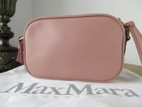 Max Mara Elsa Small Crossbody Camera Bag in Powder Pink Calfskin