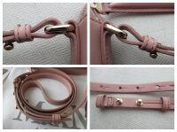 Max Mara Elsa Small Crossbody Camera Bag in Powder Pink Calfskin