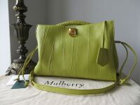 Mulberry Large Iris in Meadow Green Crinkled Leather