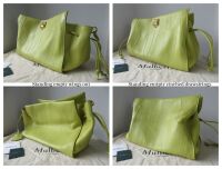 Mulberry Large Iris in Meadow Green Crinkled Leather