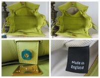 Mulberry Large Iris in Meadow Green Crinkled Leather