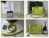 Mulberry Large Iris in Meadow Green Crinkled Leather