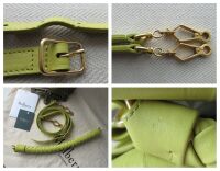 Mulberry Large Iris in Meadow Green Crinkled Leather
