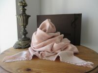 Louis Vuitton Monogram Classic Shawl Scarf Stole in Denim Rose Silk