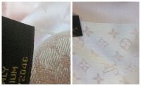 Louis Vuitton Monogram Classic Shawl Scarf Stole in Denim Rose Silk