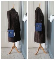Prada Soft Messenger Bag in Royal Blue Tessuto New