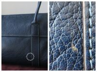 Mulberry Classic East West Bayswater in Indigo Polished Buffalo