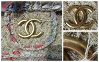 Chanel CC Country Straw Raffia Large East West Single Flap Bag