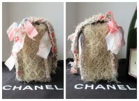 Chanel CC Country Straw Raffia Large East West Single Flap Bag