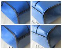 Mulberry Micro Zipped Bayswater in Porcelain Blue Small Classic Grain