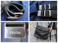 Prada Soft Medium Duo Messenger in Nero Tessuto Nylon