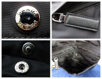 Prada Soft Medium Duo Messenger in Nero Tessuto Nylon