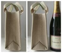 Chloé Woody Small Tote in Light Eucalyptus Linen & Calfskin