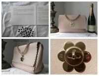 Mulberry Medium Cecily Flower Lock Top Handly Lily in Light Berry Cream Glo
