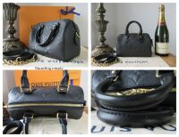 Louis Vuitton Speedy Bandouli&Atilde;&uml;re 20 in Noir Empreinte