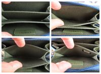 Chanel Boy Small Zip Around Wallet in Blue Caviar