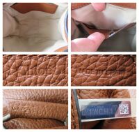 Chlo&Atilde;&copy; Mini Marcie Small Saddle Bag in Tan Pebbled Calfskin