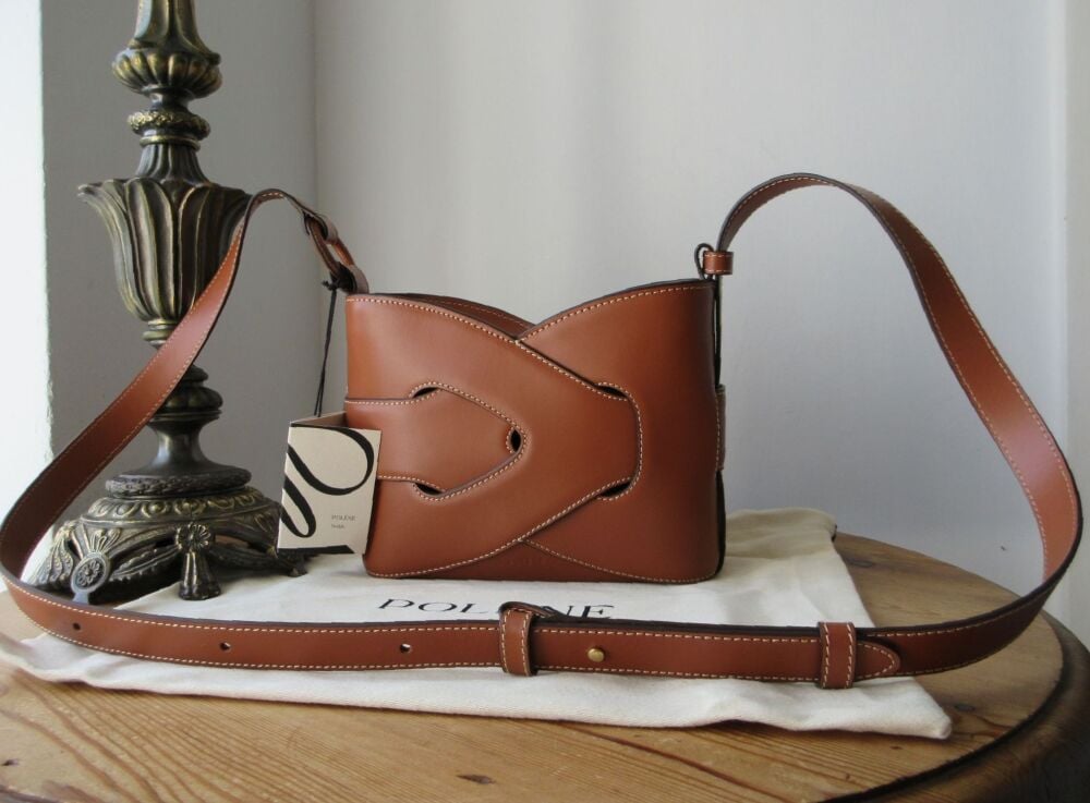 Pol&egrave;ne Nodde in Smooth Cognac Calfskin