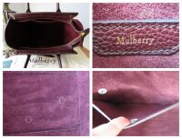 Mulberry Small Zipped Bayswater in Oxblood Grain Vegetable Tanned Leather