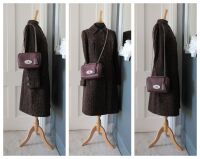 Mulberry Regular Lily in Black Cherry  Heavy Grain Leather with Brushed Sil