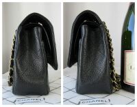 Chanel Classic Medium Double Flap in Black Caviar with 22K Gold Hardware