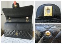 Chanel Classic Medium Double Flap in Black Caviar with 22K Gold Hardware