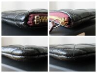 Chanel Small O Case in Black Matelasse Soft Caviar with Shiny Gold Hardware