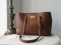 Mulberry Lily Chain Tote in Oak Two-Tone Classic Grain Leather